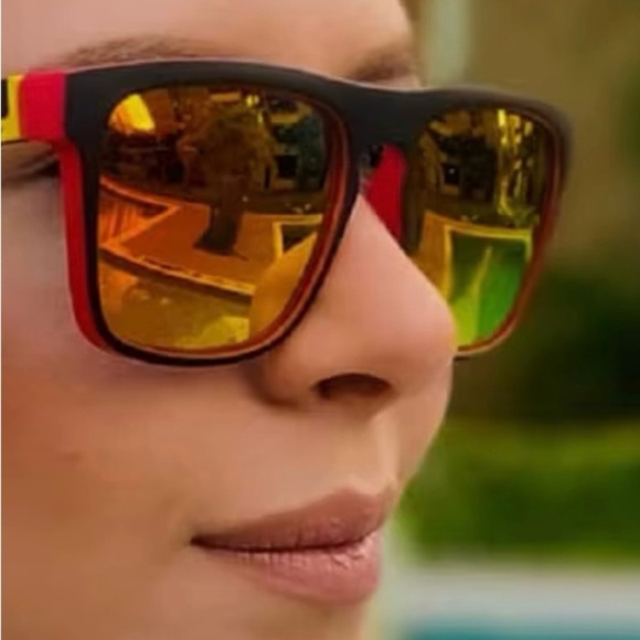 🔥NEW Polarized UV protection Sunglasses-Black & Red SportyStyle-unisex polarized - Picture 2 of 16